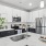 kitchen with island an stainless steel appliances