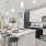 kitchen with island and bar stool seating