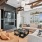 living room with couch and fireplace